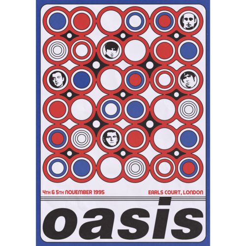 Oasis - Earls Court Tour '95 Gig Poster. Poster - A2. Oasis.