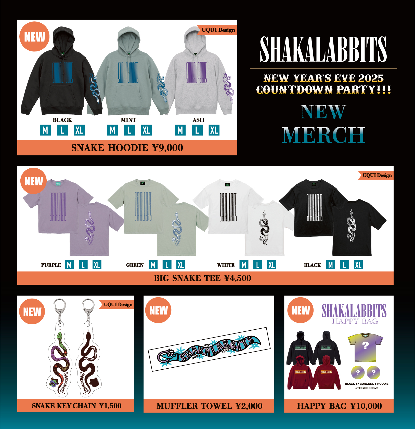 カウントダウンライブグッズ&HAPPY BAG解禁🌟｜ SHAKALABBITS