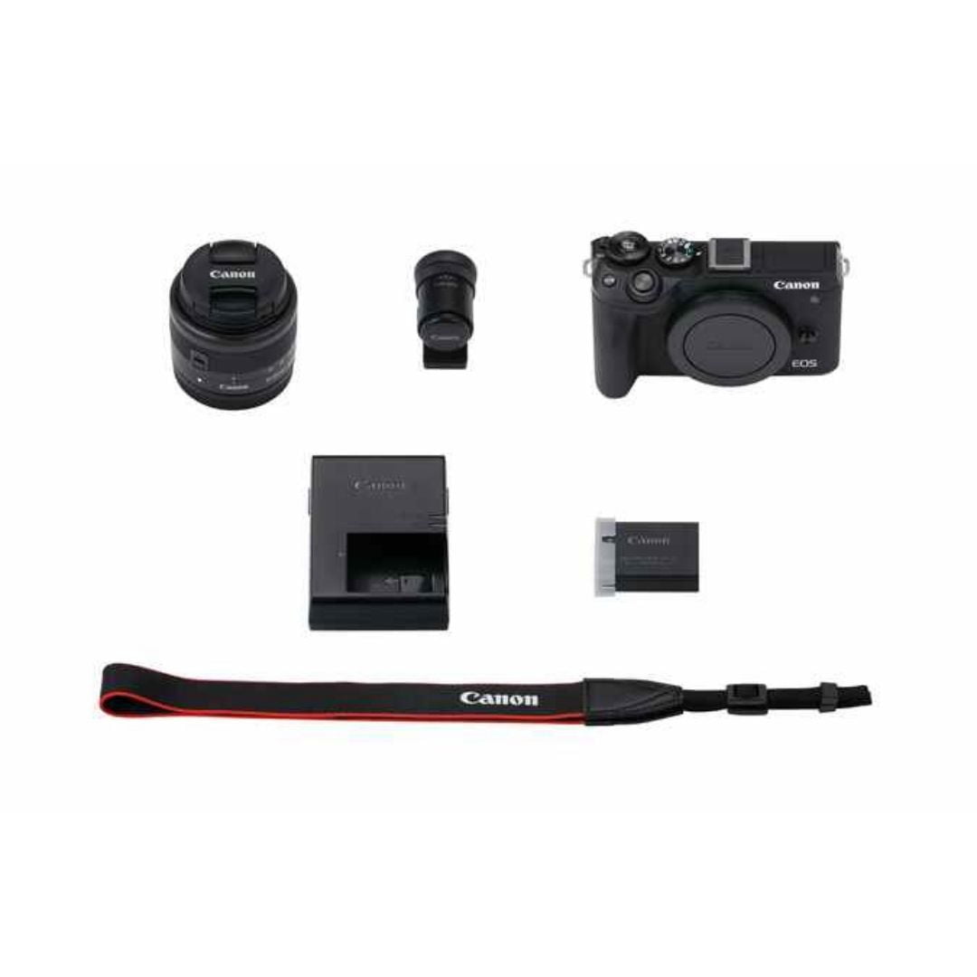 Canon EOS M6 Mark II w/ 15-45mm Lens and EVF-DC2 Viewfinder