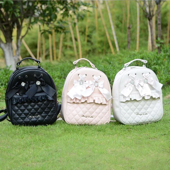 地雷系 ダブルリボンミニリュック リュック|地雷系専門通販 JIRAPI