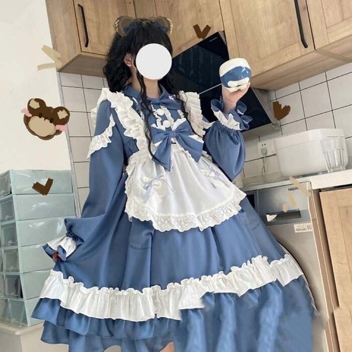 ロリータファッション 【甘ロリータ】ビックリボン・甘ロリータドレス