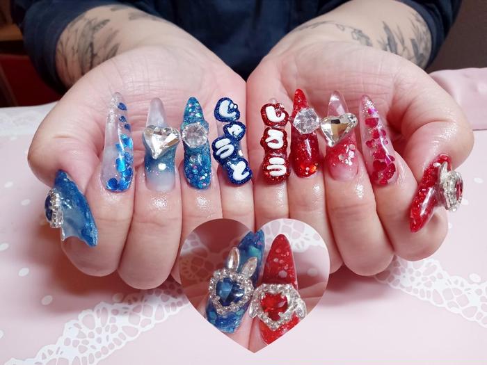 推し文字 ネイルパーツ デコパーツ 3D トレカデコ ジャニーズ 韓国