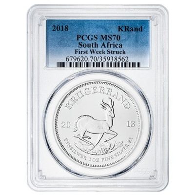 2008年 南アフリカ クルーガーランド 1オンス銀貨 プルーフ貨幣 2008年