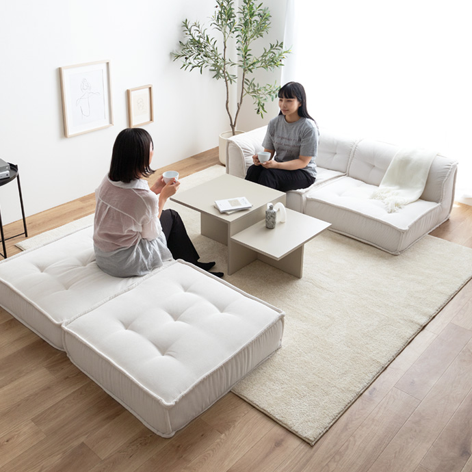 g118064]【単品】Chouchou 1人掛けフロアソファ ローソファー・フロア