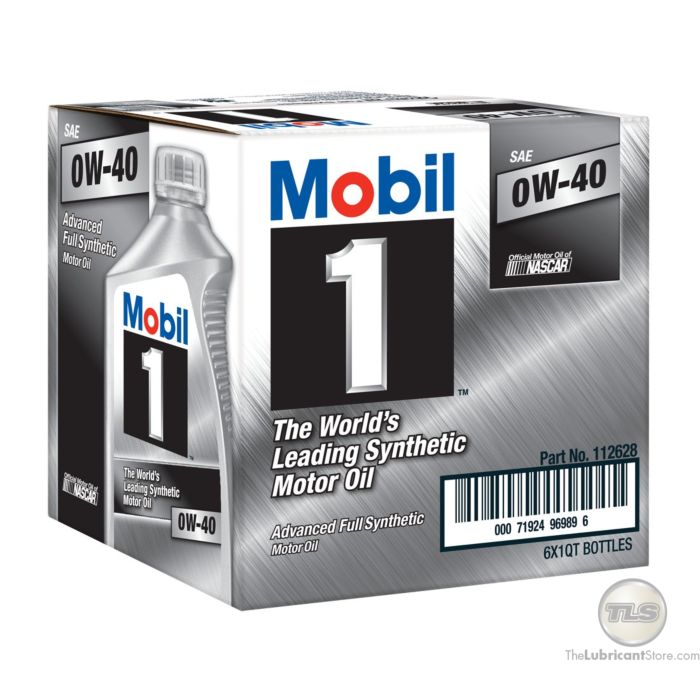 Mobil 1 0W40 (Case - 6 Quarts)