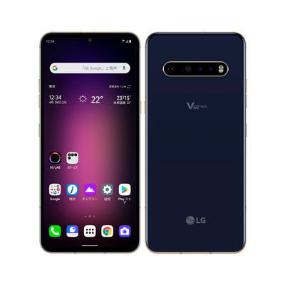 SIMロック解除済】Softbank LG V60 ThinQ 5G A001LG クラッシーブルー