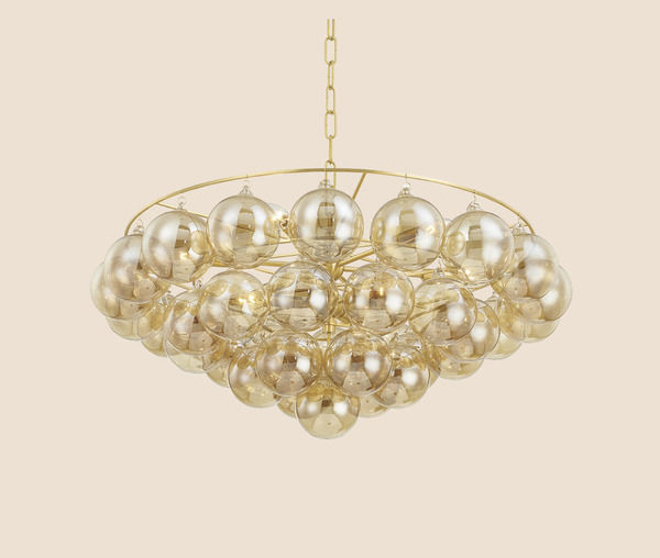 Mimi 9-Light Aged Brass Bubble Chandelier | Scout & Nimble
