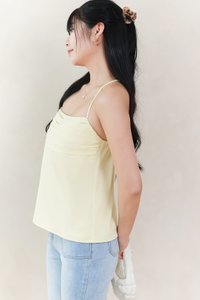 Claredy Cross Back Pearl Top
