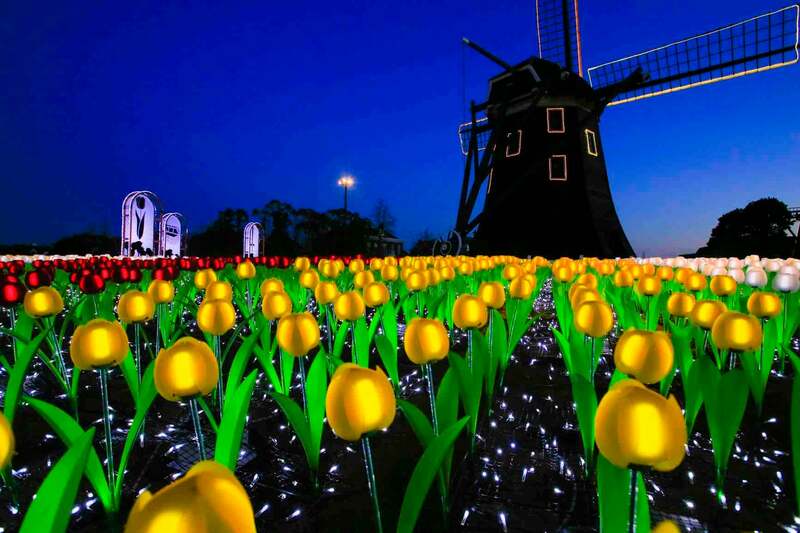 ハウステンボスで日本一早いチューリップ祭 絶景花畑＆イルミも | いこ
