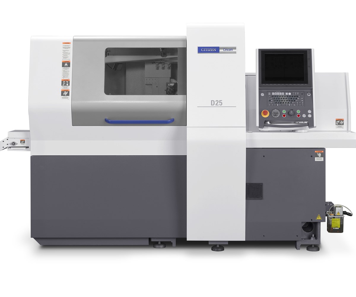 Swiss-Type Lathe Equipped with Double Gang-Tool Posts | Modern