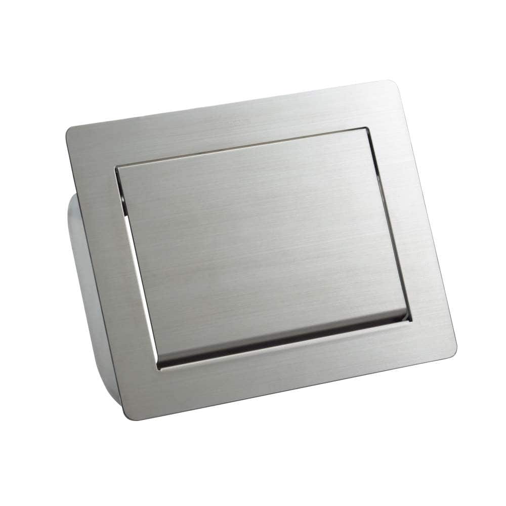 ステンレス ダンパー付屑入投入口 AZ-GD232-HL 蓋付 傾斜面取付タイプ