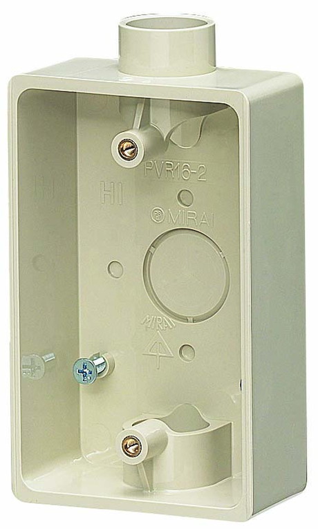 PVR16-2J: 露出スイッチボックス 1・2方出兼用｜GOYOU （ゴヨー）