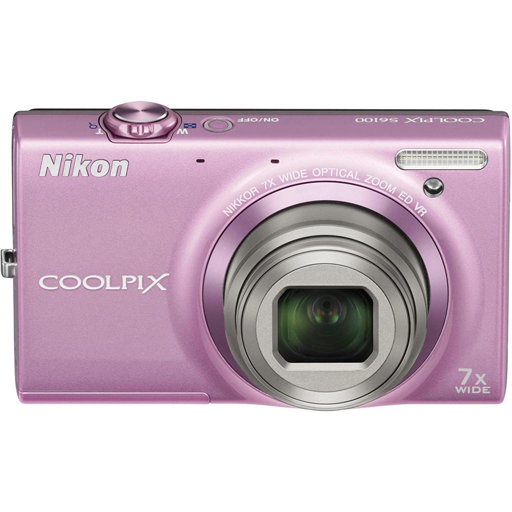 動作未確認品 Nikon COOLPIX S6100 ピンク 7倍ズーム 動作未確認品
