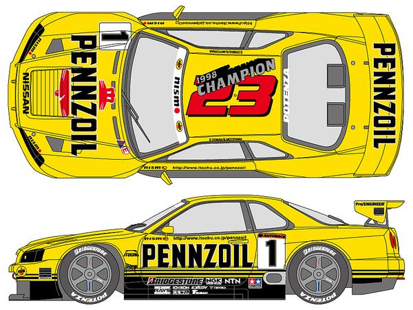 1/24 ペンズオイルGT-R R34 1999 (タミヤ用) | HLJ.co.jp