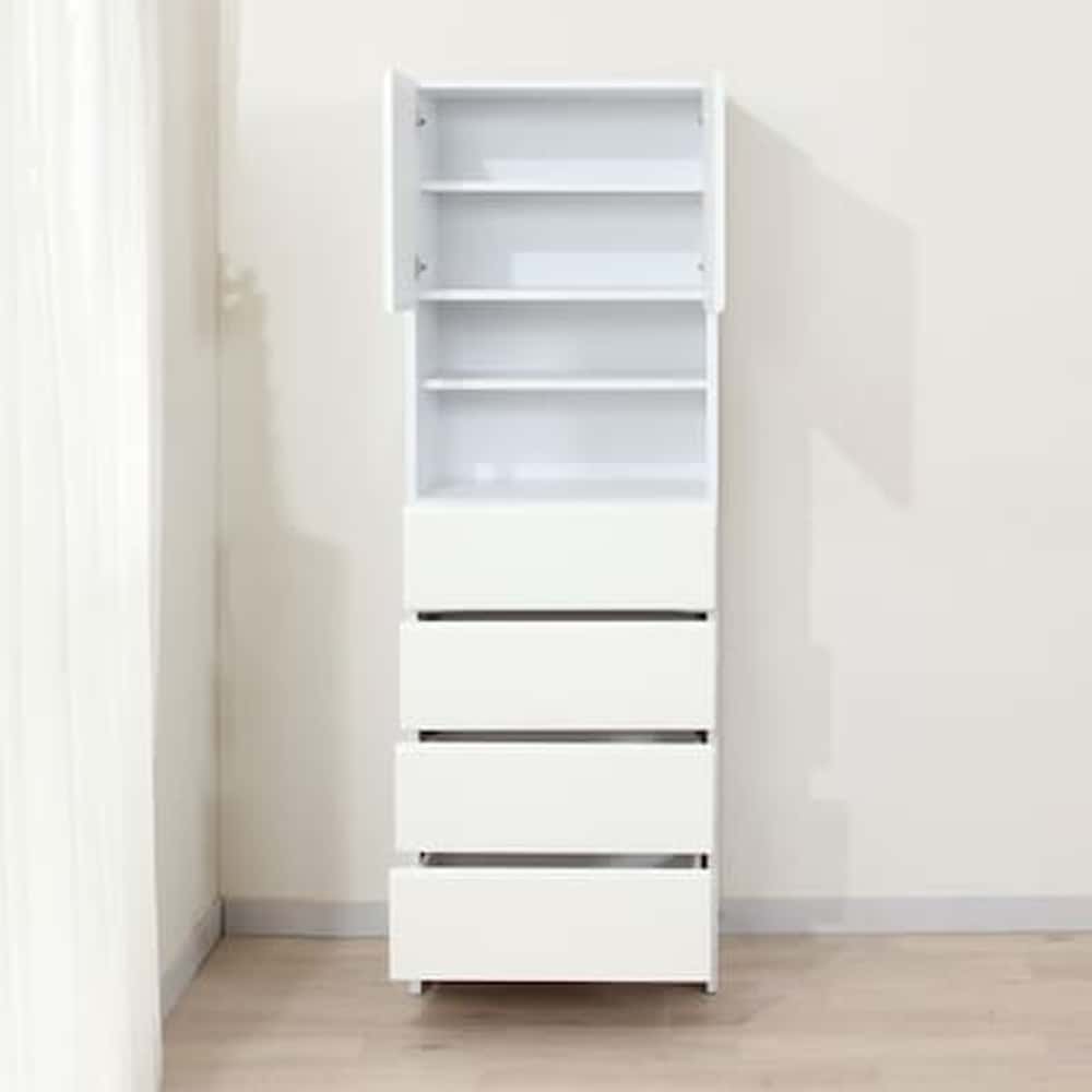 ニトリ 隙間収納庫 収納 (フロンティア60 WH D) J0667 隙間収納庫(フロンティア60 WH D) <N>(幅60 WH): 収納・チェスト