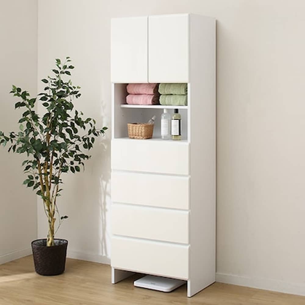 ニトリ 隙間収納庫 収納 (フロンティア60 WH D) J0667 隙間収納庫(フロンティア60 WH D) <N>(幅60 WH): 収納・チェスト