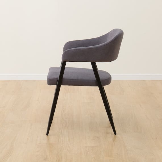 G*様 ニトリ イジー2 BL ブルー 肘付きダイニングチェア 2脚セット 肘