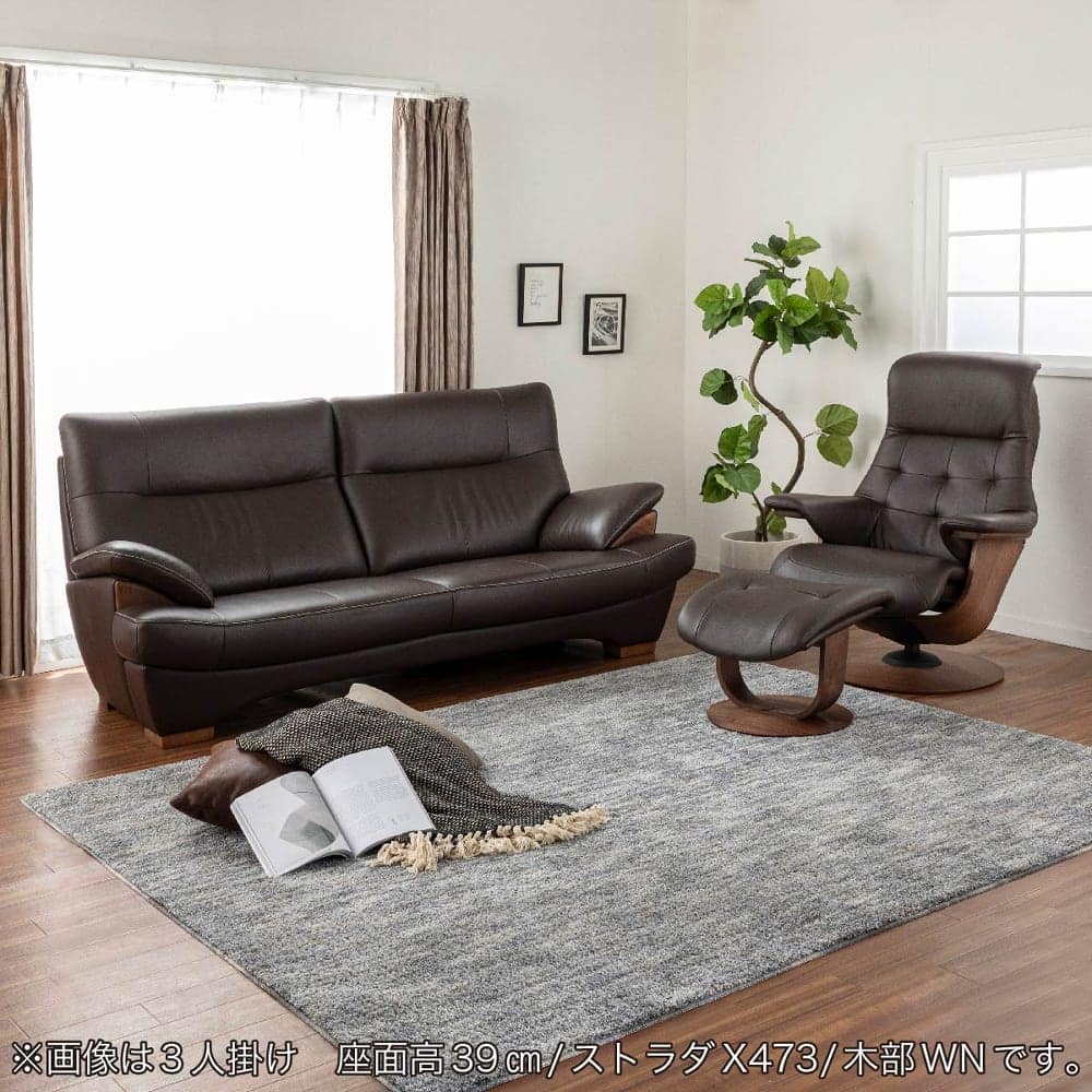 カリモク］【地域限定】2.5人掛けソファ ブルックス Z18762(ダーク