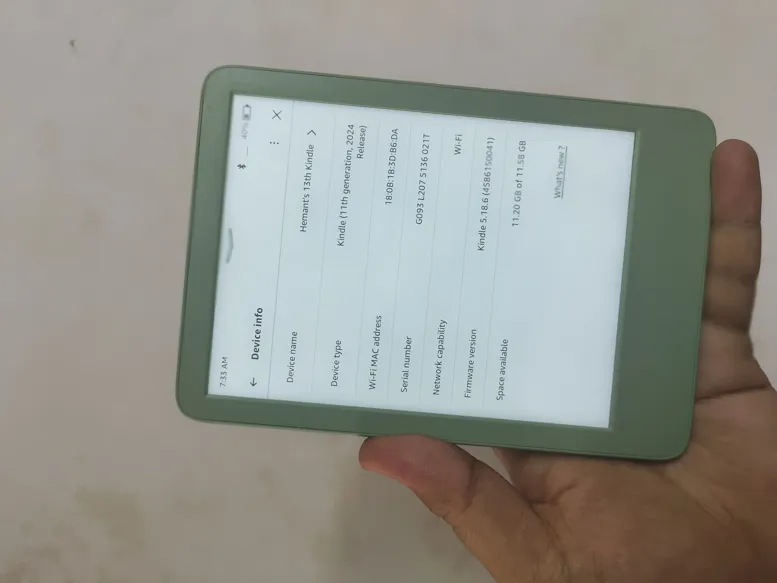 Buy Used Kindle 11th Gen Mint Condition 16GB Green | Resellpur