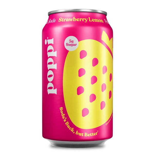 Poppi Prebiotic Soda, Strawberry Lemon Same-Day Delivery | Fiesta Mart