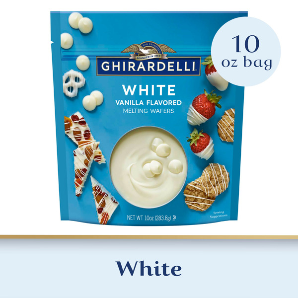 Ghirardelli White Vanilla Flavored Melting Wafers Same-Day