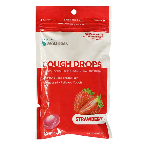 Family Wellness Strawberry Cough Drop Same-Day Delivery | Family