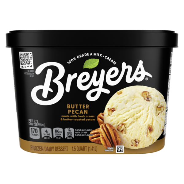 Breyers Frozen Dairy Dessert Butter Pecan Same-Day Delivery or