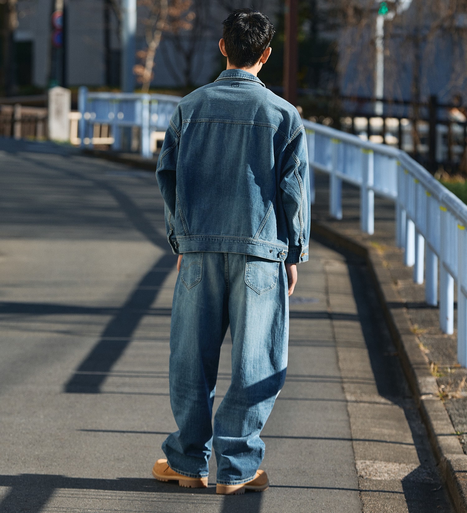 SUPERSIZED ビッグシルエットライダースデニムパンツ セットアップ対応