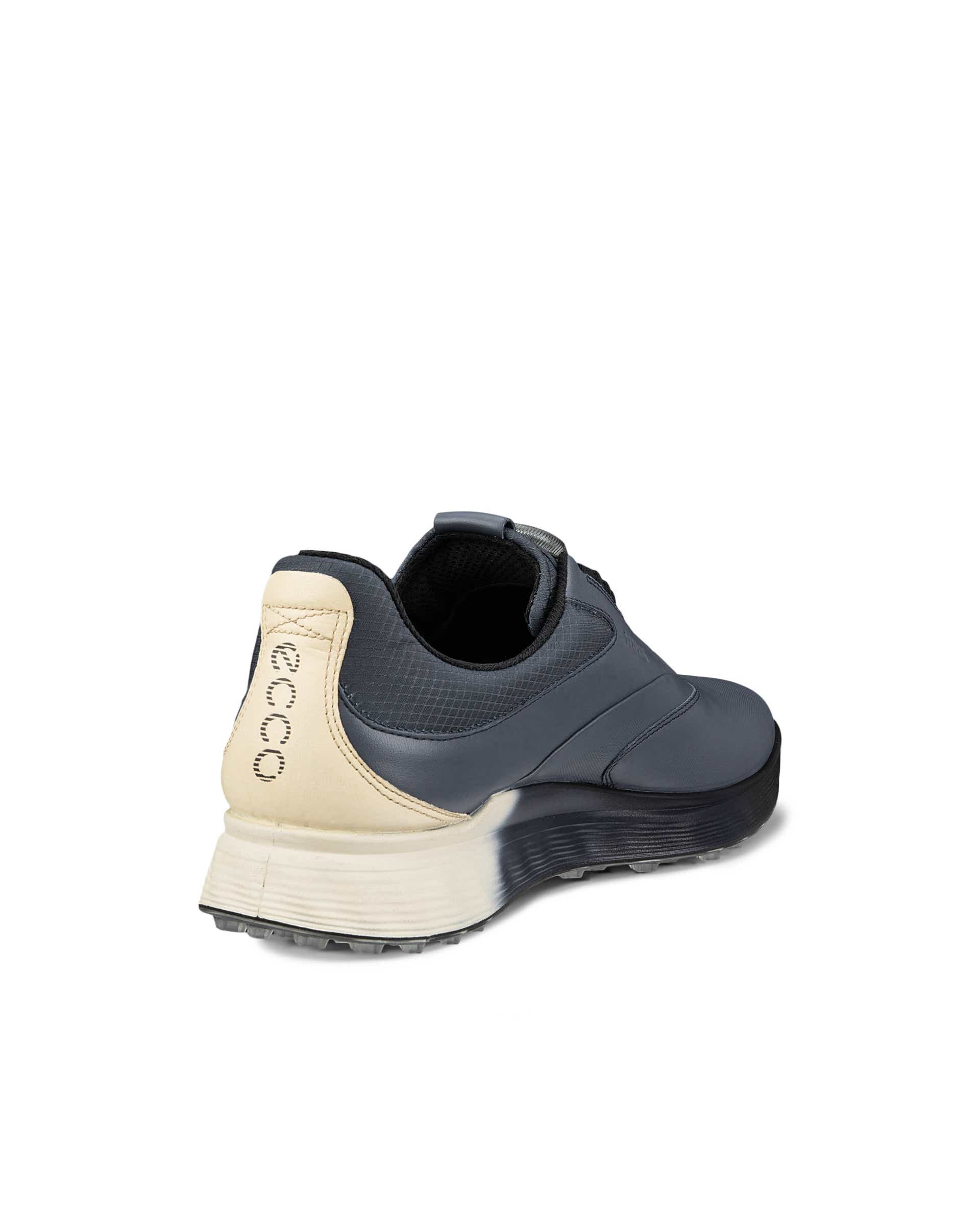 ECCO Golf S Three BOA メンズ レザーGore-Texゴルフシューズ | ブルー