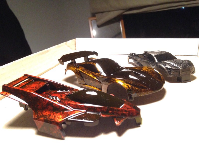 ミニ四駆 ビッグバンゴースト タミヤ 完成品 肉抜 キャンディ 塗装