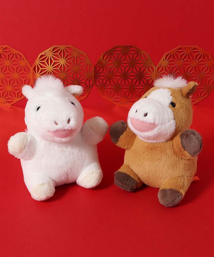 昭和 レトロ ぬいぐるみ 馬 スリッパ 吸盤 4体 午年 昭和 レトロ