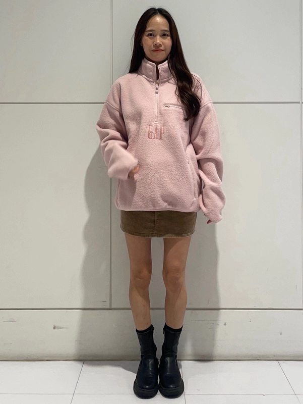 新作】ハーフジップフリース♪のスタイリング | Gap公式オンラインストア