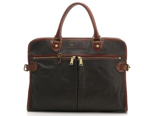 イタリア製 FClioネイビー レザー ビジネスバッグ 最終価格