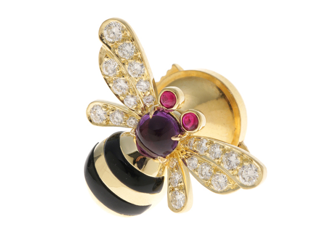 ブローチk18 シッポウパンジー