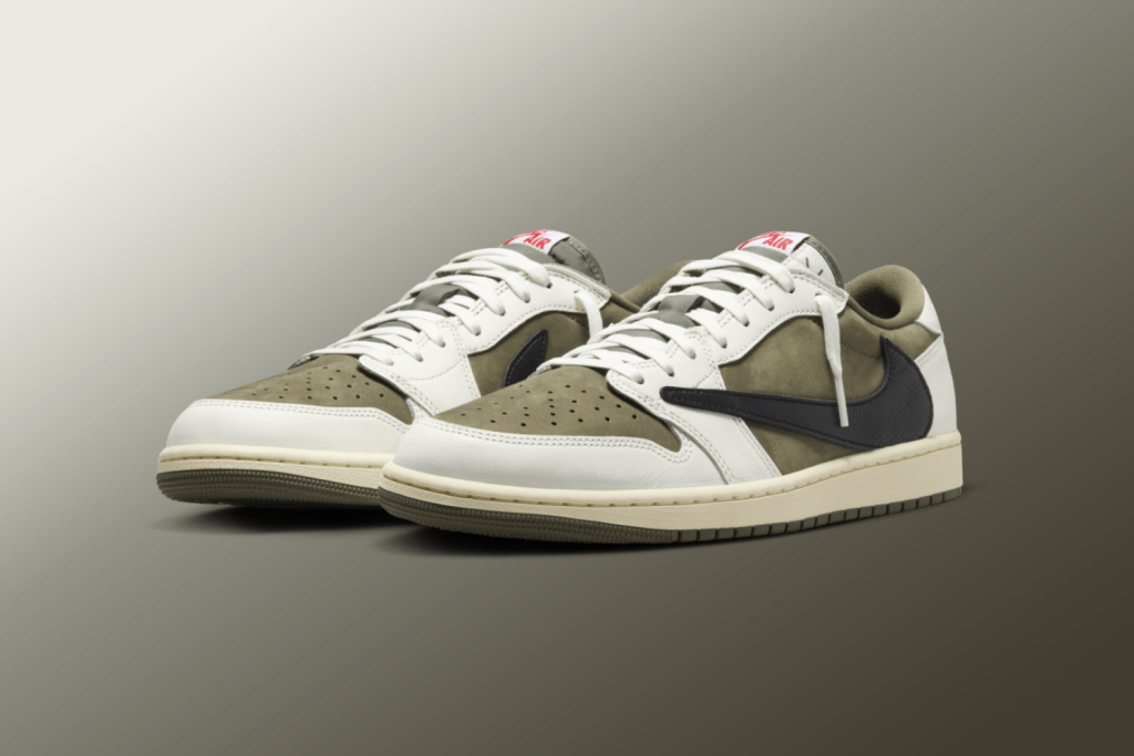 Travis Scott x Air Jordan 1 Low OG 'Medium Olive' Set For Autumn