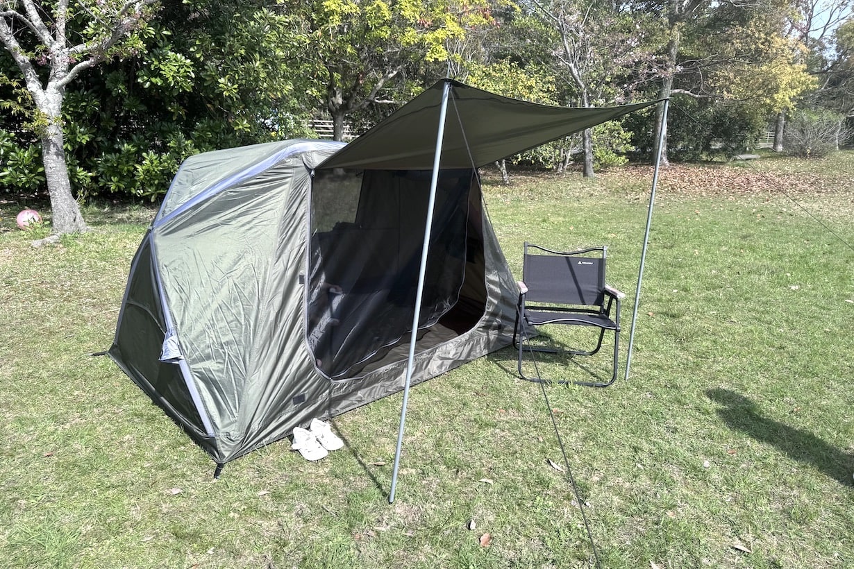 設営も撤収も5分。カインズのエアーテントが、アウトドアで万能すぎた