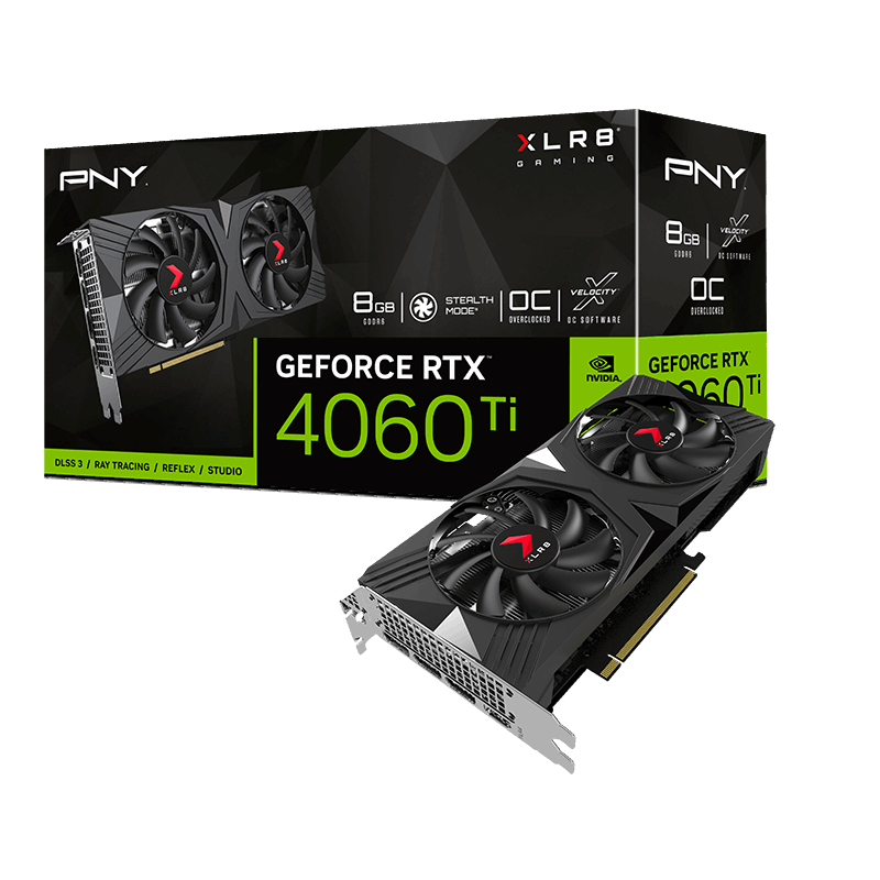 PNY GeForce RTX™ 4060 Ti 8GB VERTO™ Overclocked Dual Fan DLSS 3