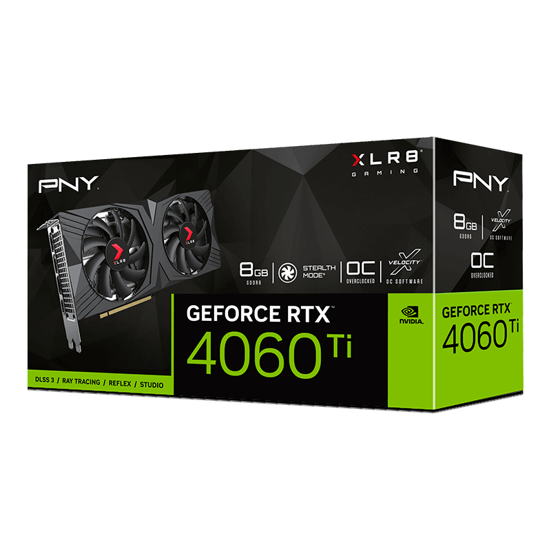 PNY GeForce RTX™ 4060 Ti 8GB VERTO™ Overclocked Dual Fan DLSS 3