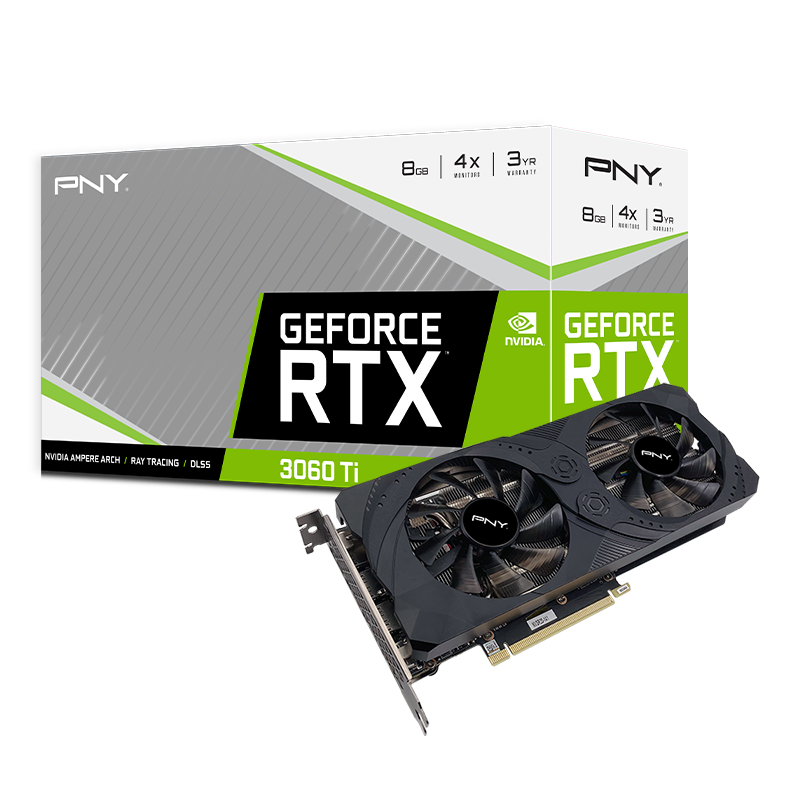 PNY GeForce RTX 3060 Ti 8GB UPRISING Dual Fan