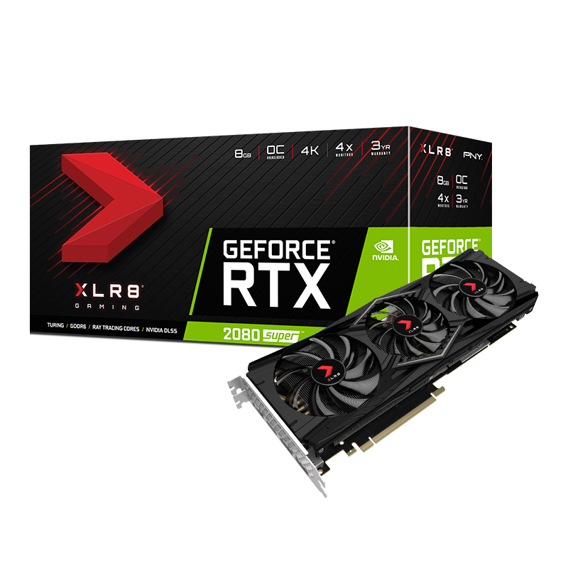 PNY GeForce® RTX 2080 SUPER™ 8GB XLR8 Gaming Overclocked Edition