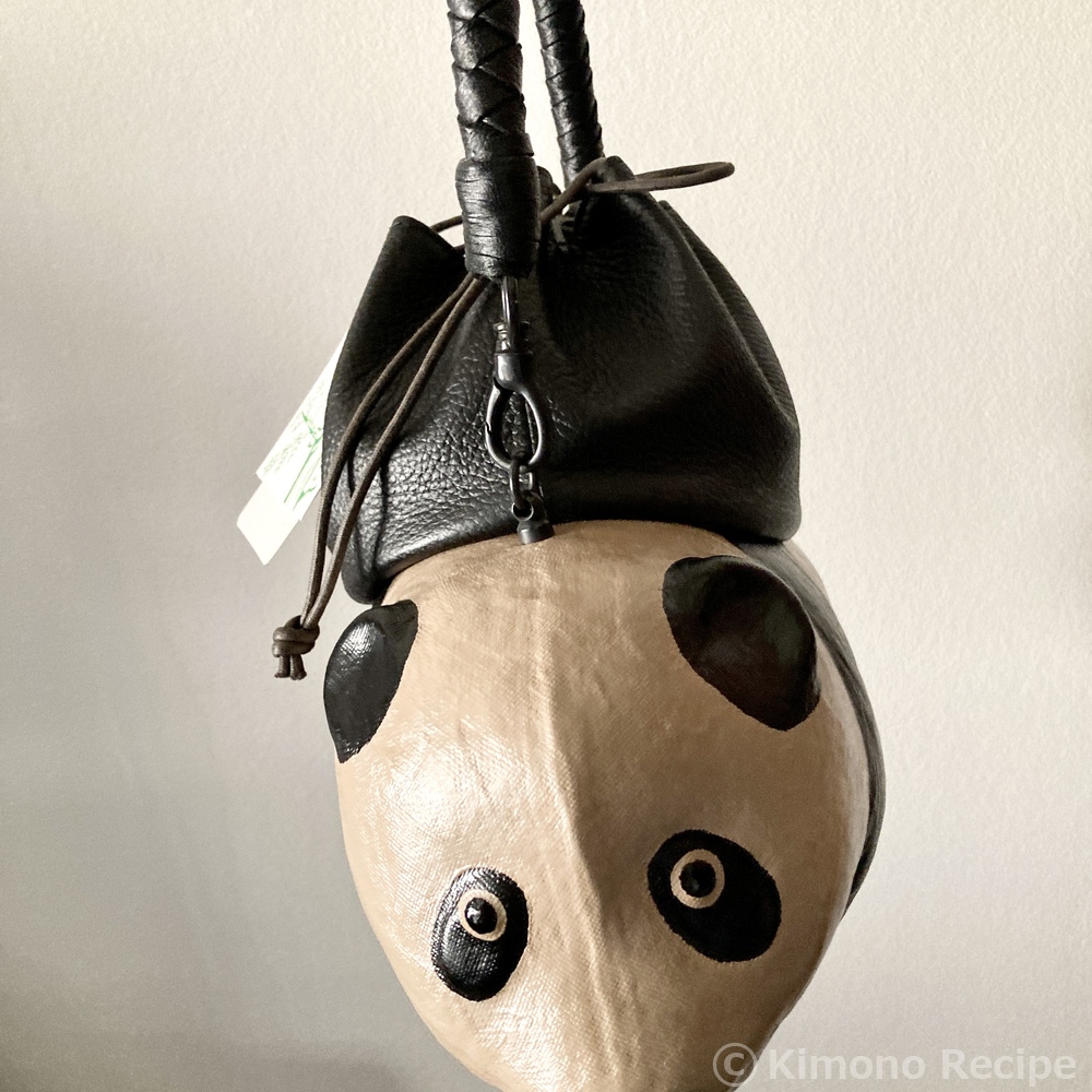 コシェルドゥ動物張子バッグ パンダ | きものレシピ | KimonoRecipe