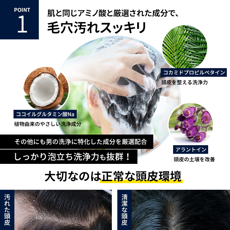 8344 【定期購入】SHIN.薬用ボタニカルスカルプシャンプー300mL×2本