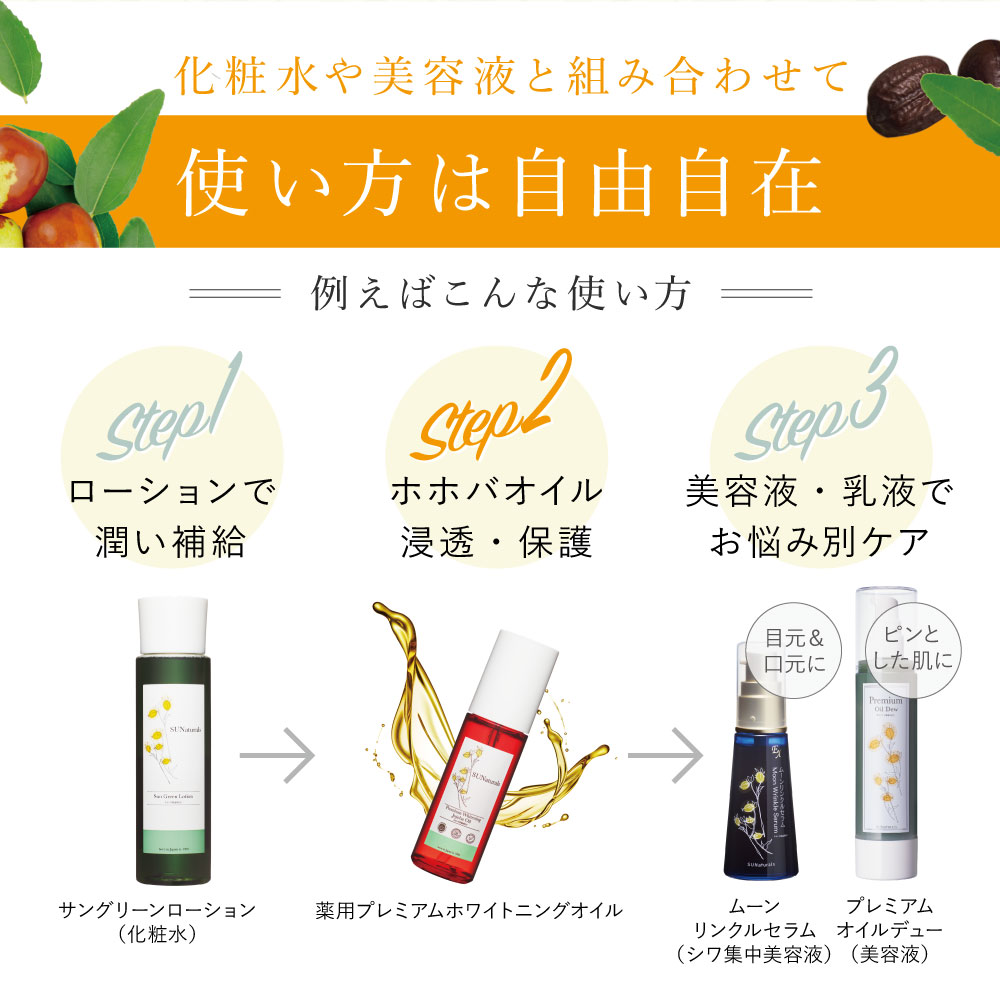 薬用プレミアムホワイトニングオイル40mL | プレミアムホホバオイルの