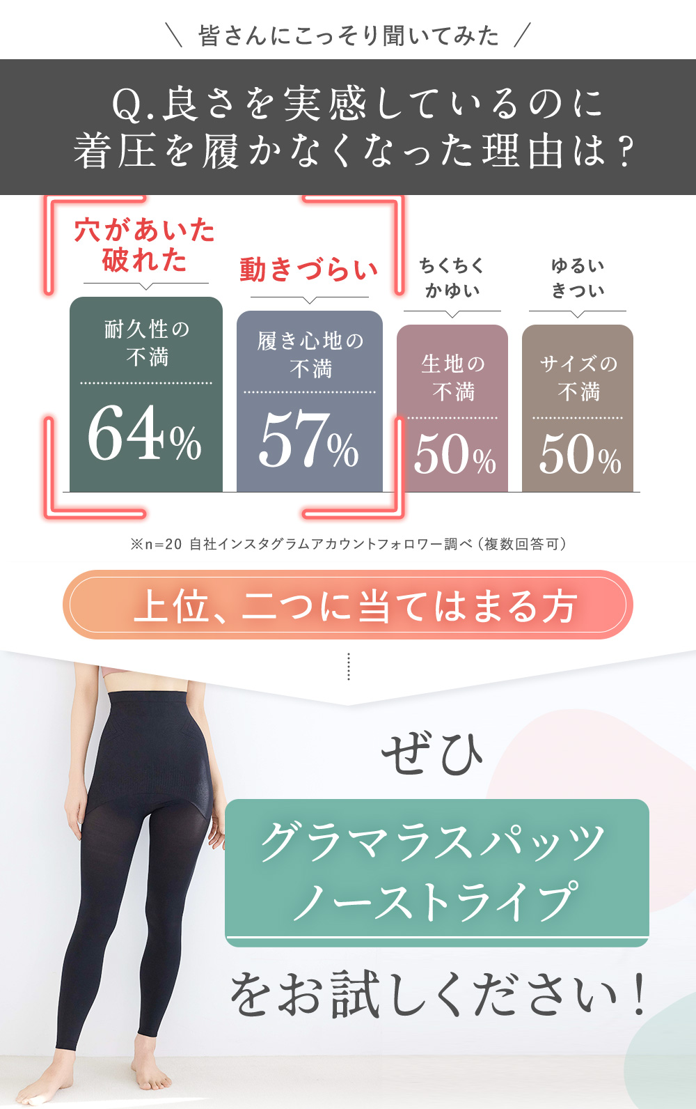 グラマラスパッツノーストライプ（GLAMOROUSPATS NO-STRIPE）