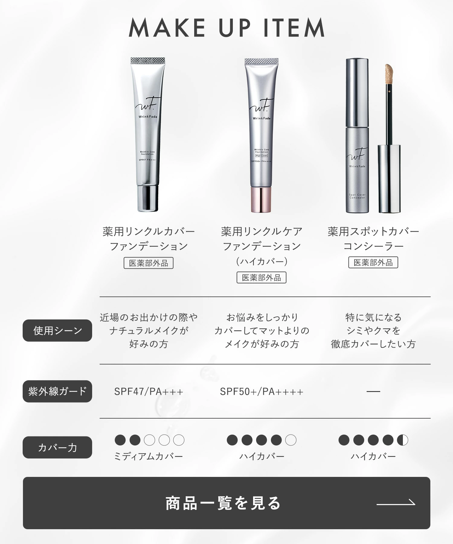 送料無料】WrinkFade(リンクフェード) 薬用リンクルカバーファンデーション