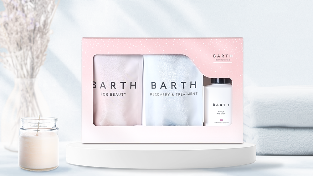 気分で選べるトライアルサイズ『BARTH Bathtime Trial Set』数量・販路