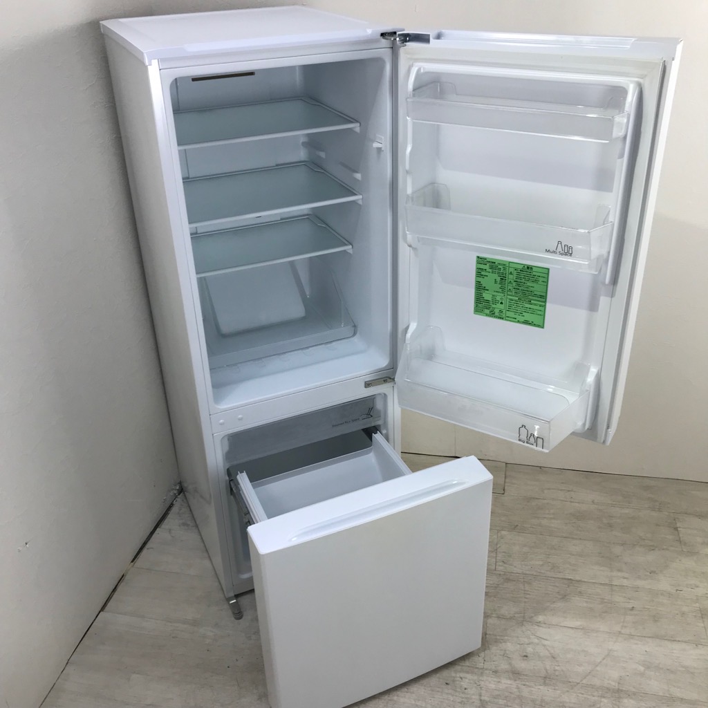 156L 2ドア冷蔵庫 ヤマダ電機 YRZ-F15E1 2018年製 ホワイト| 家具
