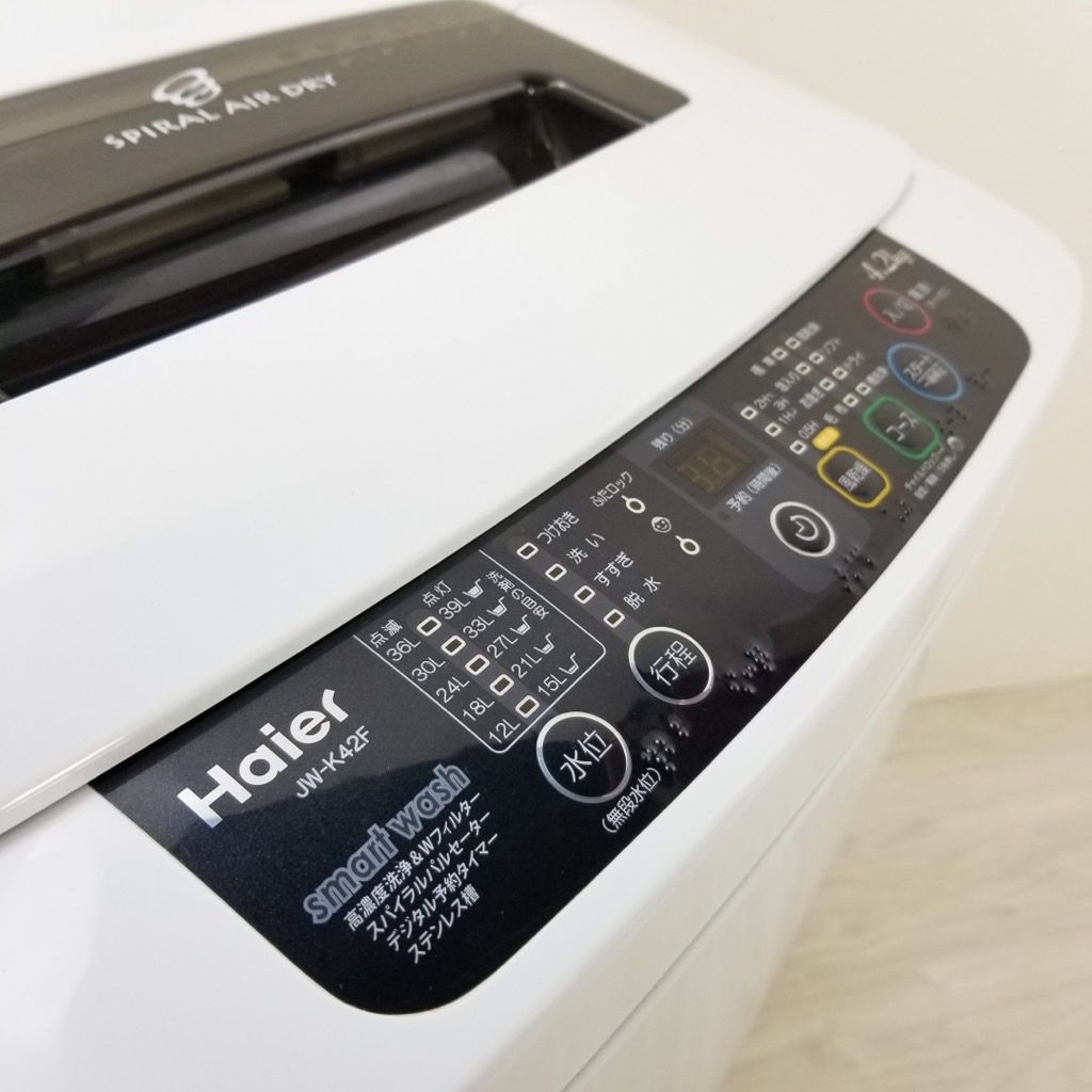 洗濯機 ハイアール 4.2kg JW-K42F-K 2011年〜2013年製造 一人暮らし