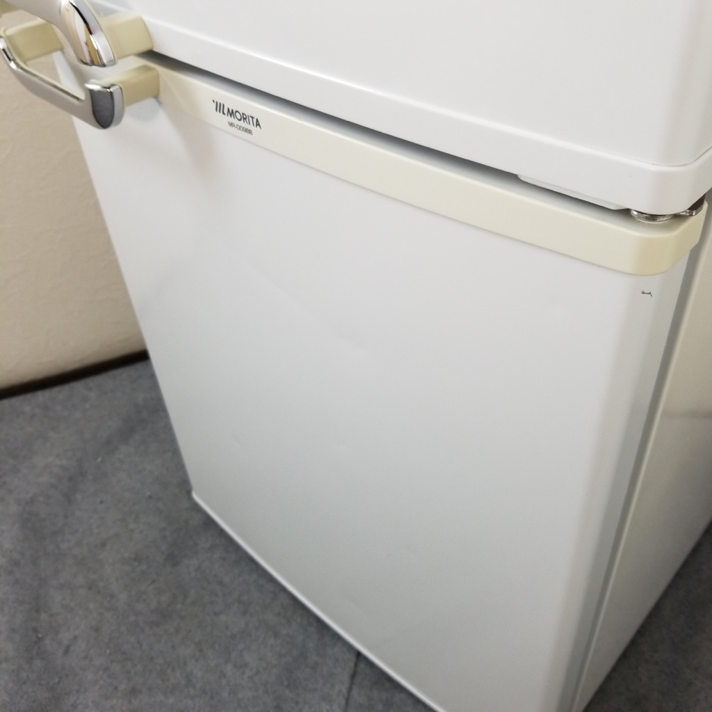 88L 2ドア冷蔵庫 MORITA MR-D09BB-W 2012年製 ワンルームに最適