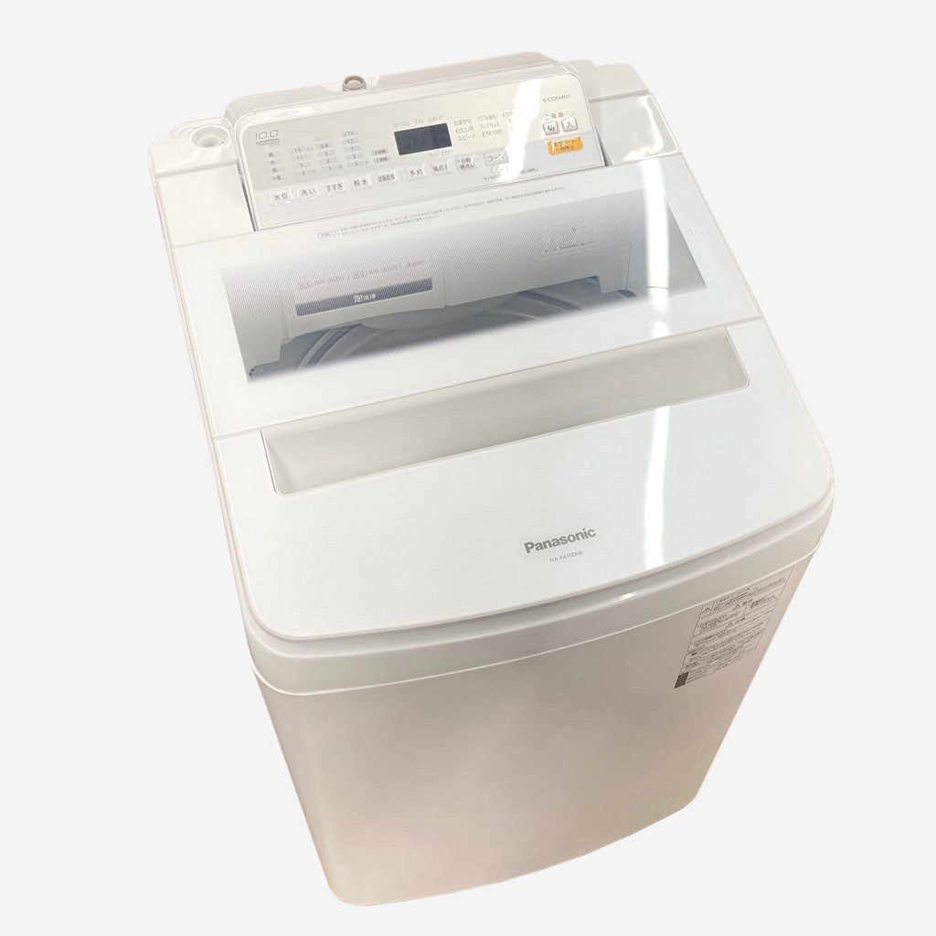 10kg 全自動洗濯機 パナソニック NA-FA100H6 2019年製造 ホワイト 自動